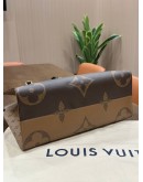 LOUIS VUITTON ONTHEGO MM IN DUAL TONE REVERSE MONOGRAM CANVAS 