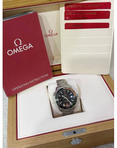 OMEGA SEAMASTER PLANET OCEAN CO-AXIAL MASTER CHRONOMETER 600M REF 215.30.44.21.01.002 BLACK DIAL 43.5MM AUTOMATION WATCH 