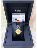 RADO COUPOLE DATE REF 129.4075.4N GOLD SAND DIAMOND DIAL 33MM QUARTZ WATCH 