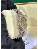 ROLEX DATEJUST 31 HALF 18K 750 YELLOW GOLD JUBILEE REF 68273 GOLD CHAMPAGNE DIAL 31MM AUTOMATIC WATCH 
