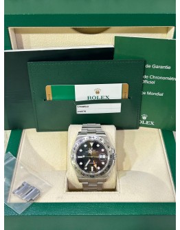 ROLEX EXPLORER II REF 216570 BLACK DIAL 42MM AUTOMATIC WATCH 