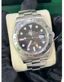 ROLEX EXPLORER II REF 216570 BLACK DIAL 42MM AUTOMATIC WATCH 