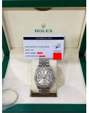 ROLEX DATEJUST 36 DIAMOND BEZEL JUBILEE REF 1601 SILVER TRITIUM DIAL 36MM AUTOMATION WATCH 