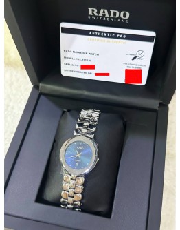 RADO FLORENCE DATE REF 152.3716.4 BLUE DIAL 33MM QUARTZ WATCH 