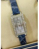 CHOPARD YOUR HOUR MOTHER OF PEARL 18K 750 WHITE GOLD 34 DIAMONDS 31MM QUARTZ WATCH 