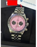 TUDOR BLACK BAY CHRONO REF 79360 PINK DIAL 41MM AUTOMATIC WATCH 