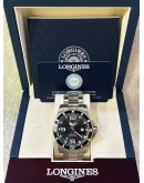 LONGINES HYDROCONQUEST REF L3.841.4.56.6 BLACK DIAL 44MM AUTOMATIC WATCH 