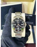LONGINES HYDROCONQUEST REF L3.780.4.56.6 BLACK DIAL 39MM AUTOMATIC WATCH 