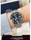 LONGINES HYDROCONQUEST REF L3.780.4.56.6 BLACK DIAL 39MM AUTOMATIC WATCH 