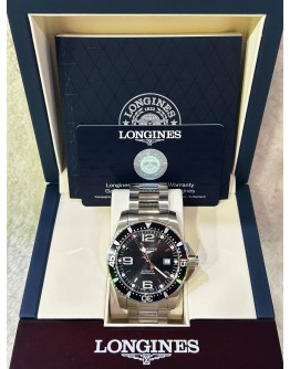 LONGINES HYDROCONQUEST REF L3.780.4.56.6 BLACK DIAL 39MM AUTOMATIC WATCH 