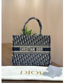 CHRISTIAN DIOR MEDIUM BOOK TOTE BAG IN DIOR OBLIQUE EMBROIDERED JACQUARD CANVAS 