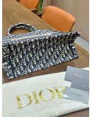 CHRISTIAN DIOR MEDIUM BOOK TOTE BAG IN DIOR OBLIQUE EMBROIDERED JACQUARD CANVAS 