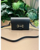 GUCCI HORSEBIT 1955 MINI SHOULDER BAG IN GOLD TONED HORSEBIT