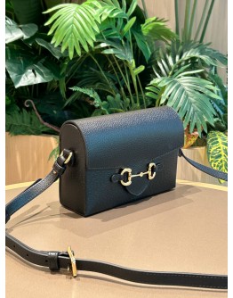 GUCCI HORSEBIT 1955 MINI SHOULDER BAG IN GOLD TONED HORSEBIT