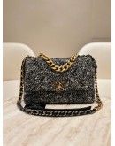 CHANEL 19 FLAP BAG IN OREO BLACK & WHITE TWEED