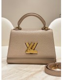 LOUIS VUITTON TWIST ONE HANDLE HANDBAG IN GREIGE