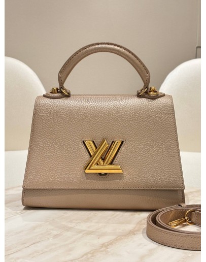 LOUIS VUITTON TWIST ONE HANDLE HANDBAG IN GREIGE