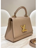LOUIS VUITTON TWIST ONE HANDLE HANDBAG IN GREIGE