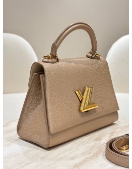 LOUIS VUITTON TWIST ONE HANDLE HANDBAG IN GREIGE