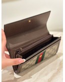 GUCCI OPHIDIA GG CONTINENTAL FLAP LONG WALLET