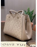 LOUIS VUITTON MM MONTAIGNE IN DUNE EMPREINTE MONOGRAM LEATHER 