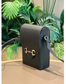 GUCCI HORSEBIT 1955 VERTICAL CROSSBODY BAG IN GOLD TONED HARDWARE