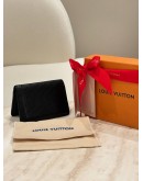 LOUIS VUITTON POCKET ORGANIZER IN BLACK OSTRICH LEATHER