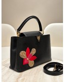 LOUIS VUITTON TAURILLON SNAKESKIN IRIS BLOSSOM CAPUCINES HANDBAG
