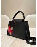 LOUIS VUITTON TAURILLON SNAKESKIN IRIS BLOSSOM CAPUCINES HANDBAG