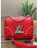 LOUIS VUITTON TWIST IN VALENTINE RED EPI LEATHER WITH BLACK & WHITE DETAILINGS 