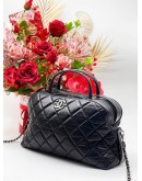 CHANEL CC TOP HANDLE AGED CALFSKIN LEATHER BAG 