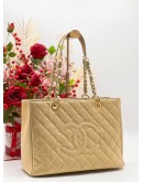 CHANEL GST GHW CAVIAR LEATHER TOTE BAG