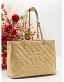 CHANEL GST GHW CAVIAR LEATHER TOTE BAG