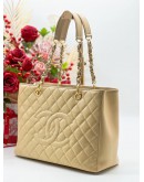 CHANEL GST GHW CAVIAR LEATHER TOTE BAG