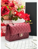 (BRAND NEW) CHANEL CLASSIC SMALL DOUBLE FLAP LAMBSKIN LEATHER BAG MICROCHIP