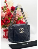 CHANEL QUILTED LEATHER CC CHAIN SHOULDER BAG