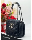 CHANEL QUILTED LEATHER CC CHAIN SHOULDER BAG