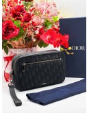 CHRISTIAN DIOR OBLIQUE JACQUARD TOILETRY BAG -FULL SET-