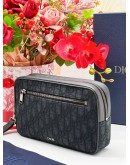 CHRISTIAN DIOR OBLIQUE JACQUARD TOILETRY BAG -FULL SET-