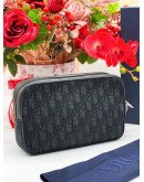 CHRISTIAN DIOR OBLIQUE JACQUARD TOILETRY BAG -FULL SET-