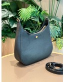 TORY BURCH EMERSON SHOULDER AND CROSSBODY BAG IN BLACK LEATHER