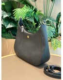TORY BURCH EMERSON SHOULDER AND CROSSBODY BAG IN BLACK LEATHER