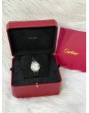 2017 CARTIER BALLON BLEU DIAMONDS REF 3009 WHITE ROMAN NUMERAL DIALS 28MM QUARTZ WATCH