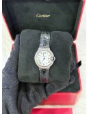 2017 CARTIER BALLON BLEU DIAMONDS REF 3009 WHITE ROMAN NUMERAL DIALS 28MM QUARTZ WATCH