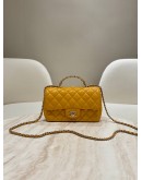 CHANEL MINI COCO HANDLE WITH RHINESTONES FLAP BAG