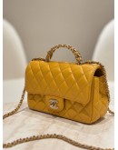 CHANEL MINI COCO HANDLE WITH RHINESTONES FLAP BAG