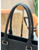 VERSACE MEDUSA TOTE BAG IN BLACK GRAINED CALF LEATHER WITH EMBOSSED CROCO LEATHER 