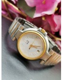 DUNHILL MILLENNIUM DATE WHITE DIAL VINTAGE LADIES WATCH