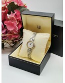 DUNHILL MILLENNIUM DATE WHITE DIAL VINTAGE LADIES WATCH