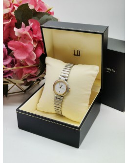 DUNHILL MILLENNIUM DATE WHITE DIAL VINTAGE LADIES WATCH